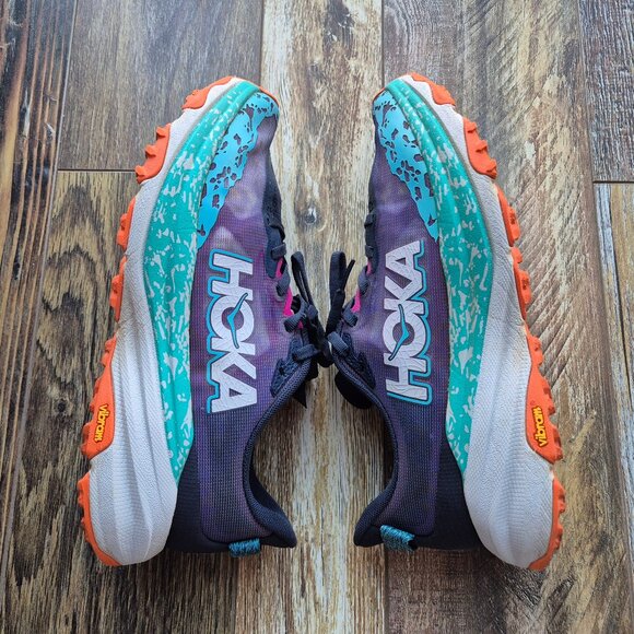 Hoka Speedgoat 6 Women's 8.5B Trail Running Shoes Cushion Varsity Navy Meteor - Picture 10 of 15